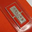 CELINE Shoulder Bag Canvas Orange Silver Auth sw1304-6