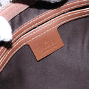 GUCCI GG Supreme Hand Bag PVC White Gold 189898 Auth sw1305-21