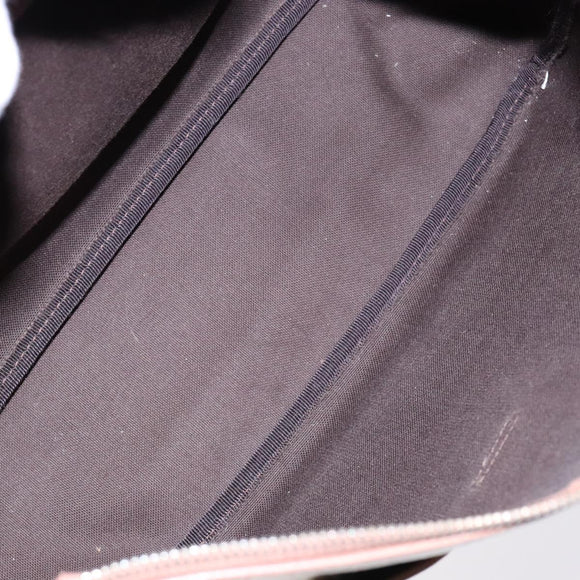 GUCCI GG Supreme Hand Bag PVC White Gold 189898 Auth sw1305