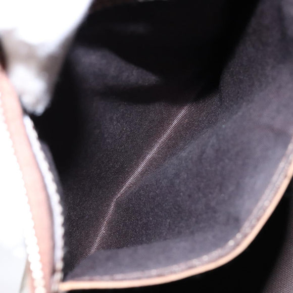 GUCCI GG Supreme Hand Bag PVC White Gold 189898 Auth sw1305