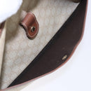 GUCCI GG Supreme Hand Bag PVC White Gold 189898 Auth sw1305-25