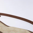 GUCCI GG Supreme Hand Bag PVC White Gold 189898 Auth sw1305-14