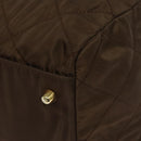 PRADA Boston Bag Nylon Brown Gold Auth sw1308-17