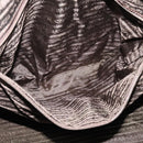 PRADA Boston Bag Nylon Brown Gold Auth sw1308-22