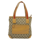 GUCCI GG Canvas Sherry Line Tote Bag Beige Silver 019 0402 1705 Auth sw1310-13