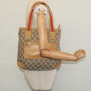 GUCCI GG Canvas Sherry Line Tote Bag Beige Silver 019 0402 1705 Auth sw1310-21