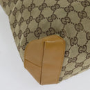 GUCCI GG Canvas Sherry Line Tote Bag Beige Silver 019 0402 1705 Auth sw1310-15