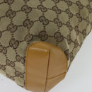 GUCCI GG Canvas Sherry Line Tote Bag Beige Silver 019 0402 1705 Auth sw1310-16