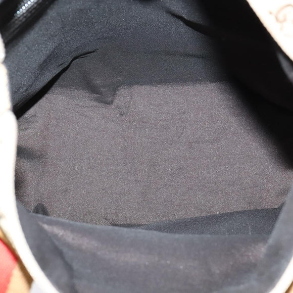 GUCCI GG Canvas Sherry Line Tote Bag Beige Silver 019 0402 1705 Auth sw1310