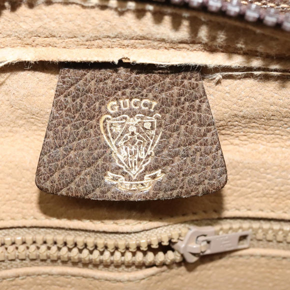 GUCCI GG Supreme Shoulder Bag PVC Beige Gold 33 01 4092 Auth sw1311