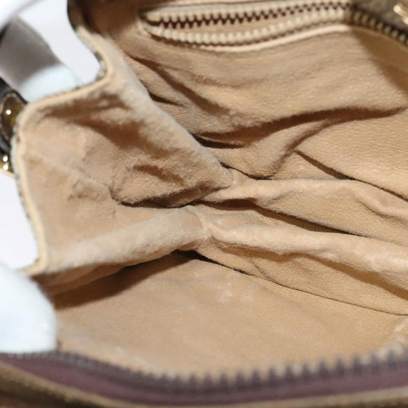 GUCCI GG Supreme Shoulder Bag PVC Beige Gold 33 01 4092 Auth sw1311