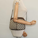 GUCCI GG Supreme Shoulder Bag PVC Beige Gold 33 01 4092 Auth sw1311-21