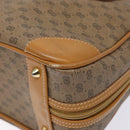 GUCCI Micro GG Supreme Hand Bag PVC Beige Gold Auth sw1312-8