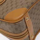 GUCCI Micro GG Supreme Hand Bag PVC Beige Gold Auth sw1312-15
