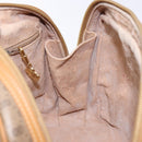 GUCCI Micro GG Supreme Hand Bag PVC Beige Gold Auth sw1312-22