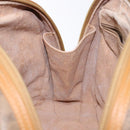 GUCCI Micro GG Supreme Hand Bag PVC Beige Gold Auth sw1312-23