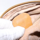 GUCCI Micro GG Supreme Hand Bag PVC Beige Gold Auth sw1312-11