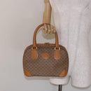 GUCCI Micro GG Supreme Hand Bag PVC Beige Gold Auth sw1312-25
