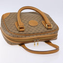 GUCCI Micro GG Supreme Hand Bag PVC Beige Gold Auth sw1312-6