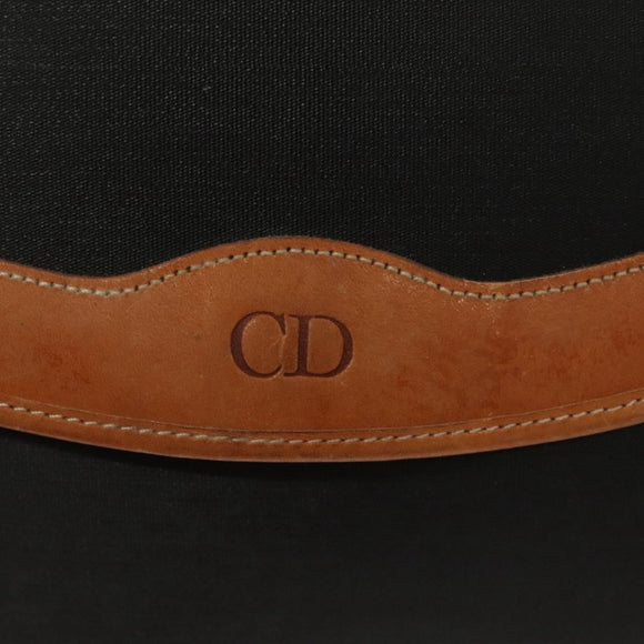 Christian Dior Chain Shoulder Bag PVC Canvas Black Auth sw1313