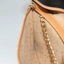 Christian Dior Chain Shoulder Bag PVC Canvas Black Auth sw1313-19