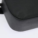 LOEWE Anagram Shoulder Bag Leather Black Silver Auth sw1314-16