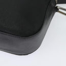 LOEWE Anagram Shoulder Bag Leather Black Silver Auth sw1314-17