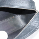 LOEWE Anagram Shoulder Bag Leather Black Silver Auth sw1314-18