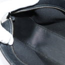 LOEWE Anagram Shoulder Bag Leather Black Silver Auth sw1314-19