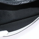 LOEWE Anagram Shoulder Bag Leather Black Silver Auth sw1314-20