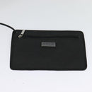LOEWE Anagram Shoulder Bag Leather Black Silver Auth sw1314-21