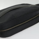 LOEWE Anagram Shoulder Bag Leather Black Silver Auth sw1314-7