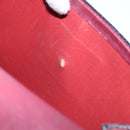 CELINE Shoulder Bag Leather Bordeaux Gold Auth sw1315-18