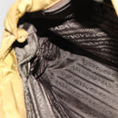 PRADA Chain Shoulder Bag Nylon Brown Silver Auth sw1316-18