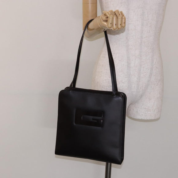 GUCCI Shoulder Bag Patent leather Dark Brown 002 1007 Auth sw1317