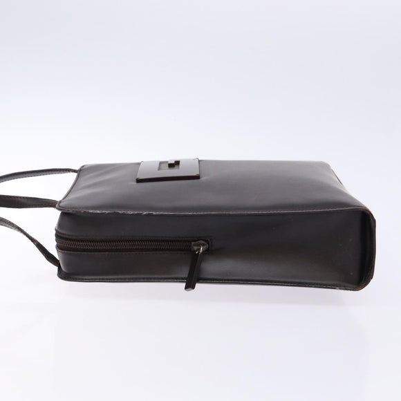 GUCCI Shoulder Bag Patent leather Dark Brown 002 1007 Auth sw1317