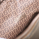FENDI Zucchino Canvas Shoulder Bag PVC Brown Auth sw1321-18
