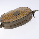 FENDI Zucchino Canvas Shoulder Bag PVC Brown Auth sw1321-6