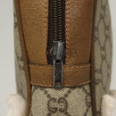 GUCCI GG Plus Supreme Clutch Bag PVC Beige Gold Auth sw1322-13