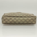 GUCCI GG Plus Supreme Clutch Bag PVC Beige Gold Auth sw1322-8