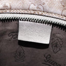 GUCCI GG Implementation Tote Bag PVC Beige Silver 211137 Auth sw1323-18