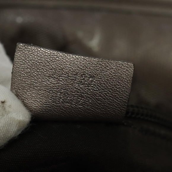 GUCCI GG Implementation Tote Bag PVC Beige Silver 211137 Auth sw1323