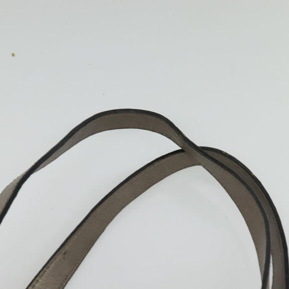 GUCCI GG Implementation Tote Bag PVC Beige Silver 211137 Auth sw1323