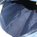 Salvatore Ferragamo Shoulder Bag Canvas Blue Gold Auth sw1326-15