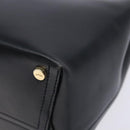 Salvatore Ferragamo Shoulder Bag Leather Navy Gold Auth sw1328-10