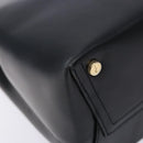 Salvatore Ferragamo Shoulder Bag Leather Navy Gold Auth sw1328-11