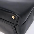 Salvatore Ferragamo Shoulder Bag Leather Navy Gold Auth sw1328-12