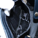 Salvatore Ferragamo Shoulder Bag Leather Navy Gold Auth sw1328-20