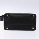 Salvatore Ferragamo Shoulder Bag Leather Navy Gold Auth sw1328-9