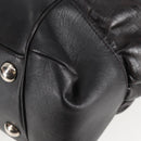 GUCCI Shoulder Bag Leather Black Silver 257290 Auth sw1329-11